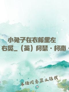 兩個小兔子在衣服里左右晃